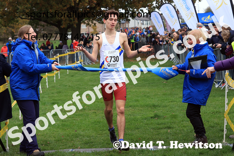 Mens Under-17s relay, 2025 Northern Cross Country Relays, Graves Park, Sheffield. Photo: David T. Hewitson/Sports for All Pics